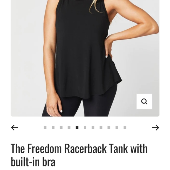 EUC SHEBIRD builtin bra raceback top - Picture 5 of 7